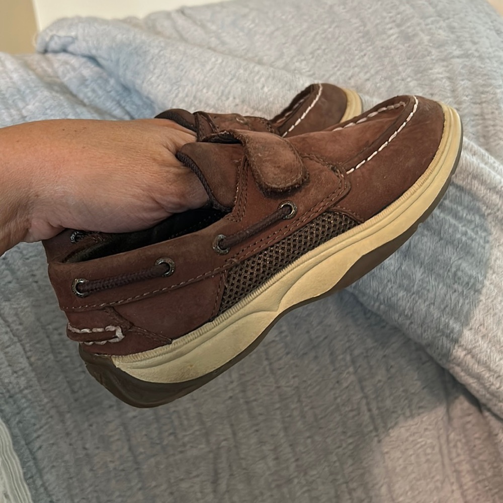 Sperry size 12 brown Velcro